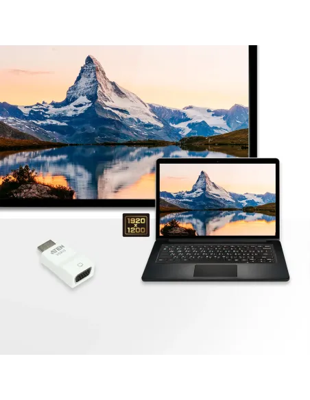 ATEN Adaptador de HDMI a VGA