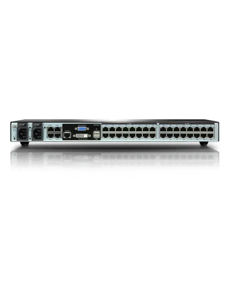 ATEN Switch KVM por IP multi-interfaz Cat 5 de 32 puertos de 1 consola local y 2 consolas remotas
