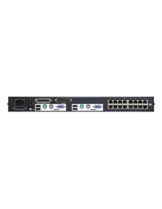 ATEN Switch KVM Cat 5 multi-interfaz de 16 puertos con 2 consolas 2