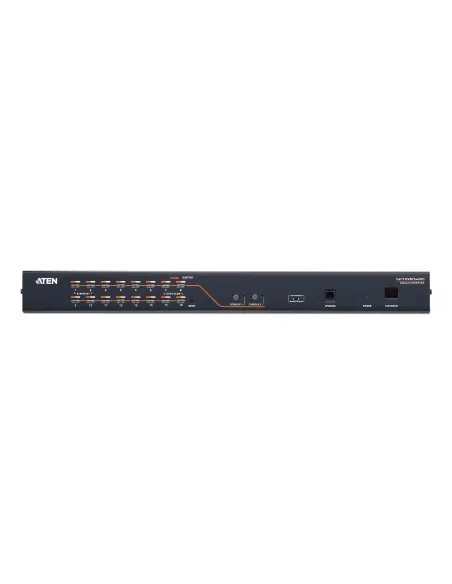 ATEN Switch KVM Cat 5 multi-interfaz de 16 puertos con 2 consolas