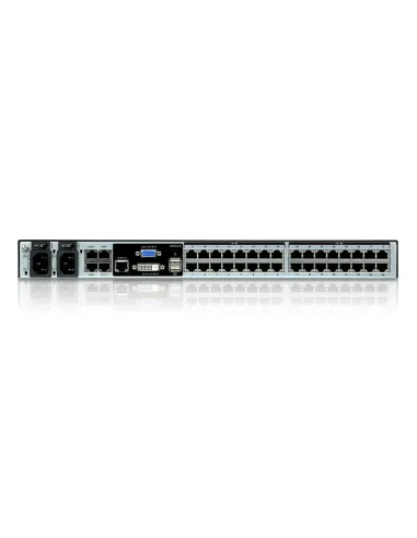 ATEN Switch KVM por IP multi-interfaz Cat 5 de 32 puertos de 1 consola local y 8 consolas remotas