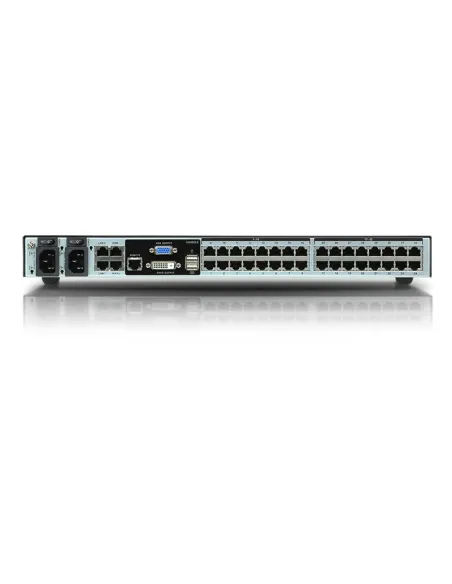 ATEN Switch KVM por IP multi-interfaz Cat 5 de 32 puertos de 1 consola local y 4 consolas remotas