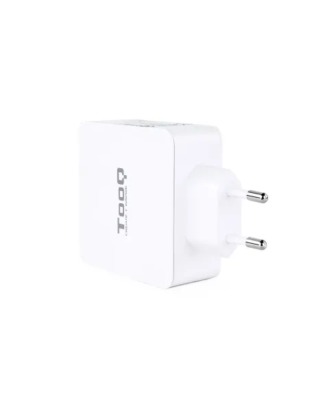 TooQ Cargador de Pared doble puerto USB-C PD + USB A QC3.0, 48W