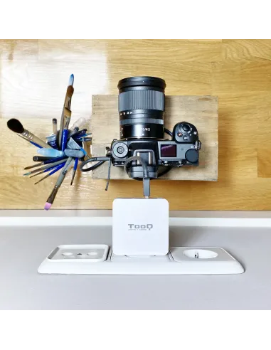 TooQ Cargador de Pared doble puerto USB-C PD + USB A QC3.0, 48W