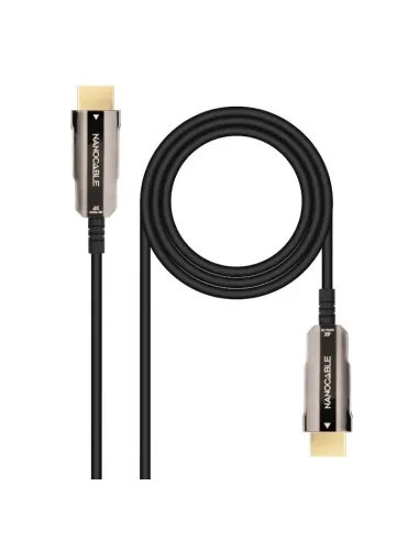 Nanocable Cable HDMI V2.0 AOC 4K@60Hz 18Gbps A/M-A/M, Negro, 10 m