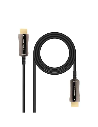 Nanocable Cable HDMI V2.1 AOC 8K@60Hz 4K@120Hz 48Gbps A/M-A/M, Negro, 10 m