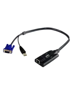 ATEN Adaptador KVM VGA USB con compatibilidad de vídeo compuesto