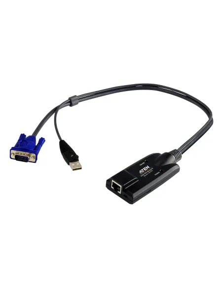 ATEN Adaptador KVM VGA USB con compatibilidad de vídeo compuesto