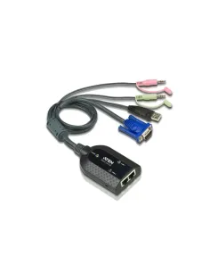 ATEN Adaptador KVM VGA Audio USB de salida dual con Virtual Media
