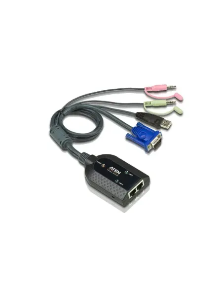 ATEN Adaptador KVM VGA Audio USB de salida dual con Virtual Media