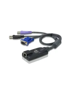 ATEN Adaptador KVM VGA USB compatible Smart Card con Virtual Media