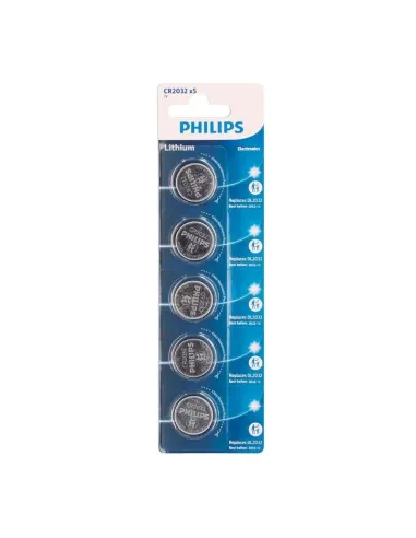 Philips Pila Boton Litio CR2032 3v Blister*5