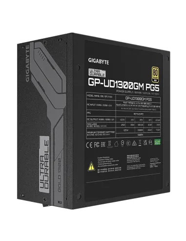 GIGABYTE UD1300GM PG5 unidad de fuente de alimentación 1300 W 20+4 pin ATX ATX Negro