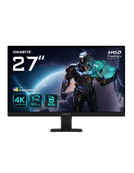 GIGABYTE GS27U 27" Monitor de juegos UHD - 3840 x 2160, 160Hz, 1ms, 350 cd m², Display HDR400, HDMI 2.1, DisplayPort 1.4