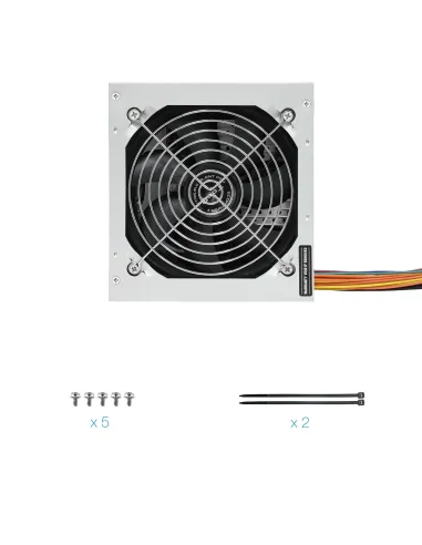 TooQ Fonte Ecopower II unidad de fuente de alimentación 500 W 20+4 pin ATX ATX Plata