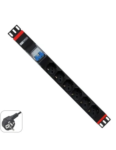 Regleta rack wp 1u 6 enchufes - Comprar Sai - ups Wp european cabling solution