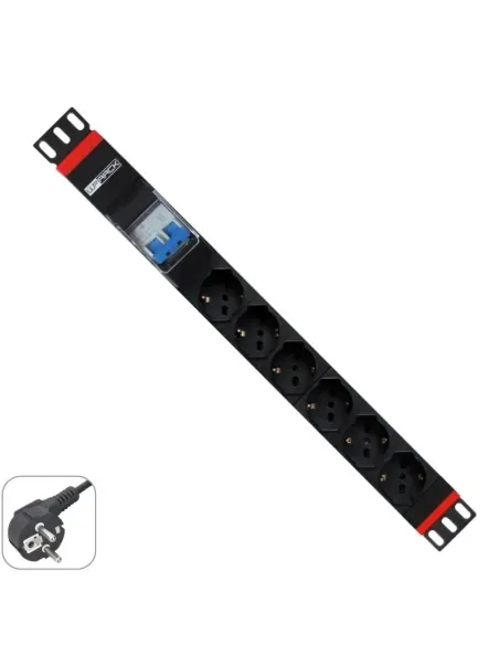 Regleta rack wp 1u 6 enchufes - Comprar Sai - ups Wp european cabling solution