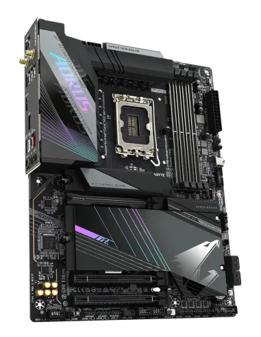 GIGABYTE Z790 AORUS PRO X WIFI7 Placa base - Soporta CPUs Intel Core de 14ª generación, VRM de 18+1+2 fases, hasta 8266MHz DDR5