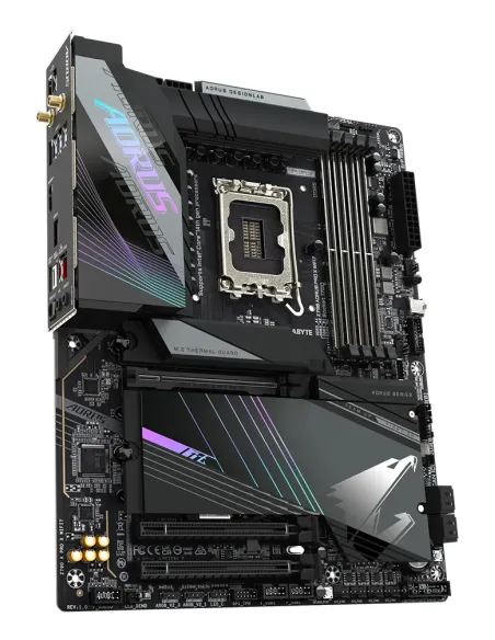 GIGABYTE Z790 AORUS PRO X WIFI7 Placa base - Soporta CPUs Intel Core de 14ª generación, VRM de 18+1+2 fases, hasta 8266MHz DDR5