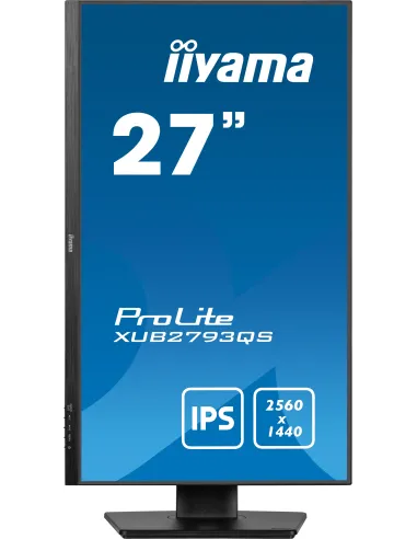 iiyama ProLite XU2793QS-B6 pantalla para PC 68,6 cm (27") 2560 x 1440 Pixeles 2K Ultra HD LED Negro