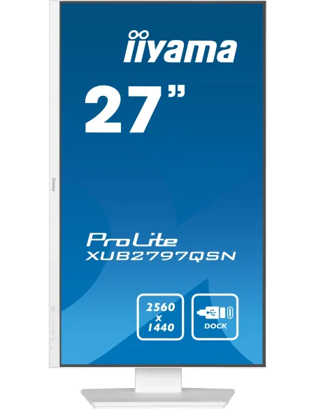 iiyama ProLite XUB2797QSN-W1 pantalla para PC 68,6 cm (27") 2560 x 1440 Pixeles Wide Quad HD LED Blanco