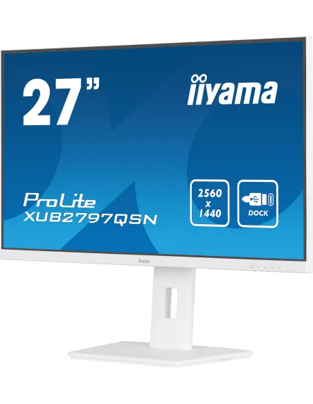 iiyama ProLite XUB2797QSN-W1 pantalla para PC 68,6 cm (27") 2560 x 1440 Pixeles Wide Quad HD LED Blanco