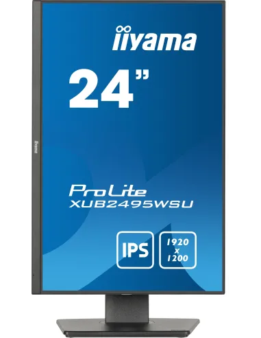 iiyama ProLite XUB2495WSU-B7 pantalla para PC 61 cm (24") 1920 x 1200 Pixeles 4K Ultra HD LED Negro