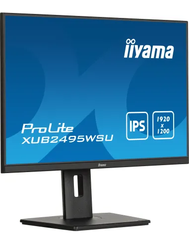 iiyama ProLite XUB2495WSU-B7 pantalla para PC 61 cm (24") 1920 x 1200 Pixeles 4K Ultra HD LED Negro