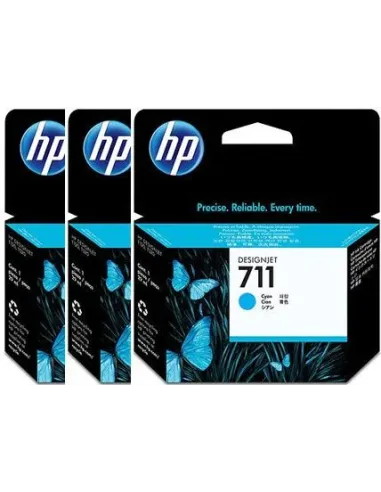 HP 711XL PACK 3 CARTUCHOS DE TINTA HP711XL CIAN (CZ134A)