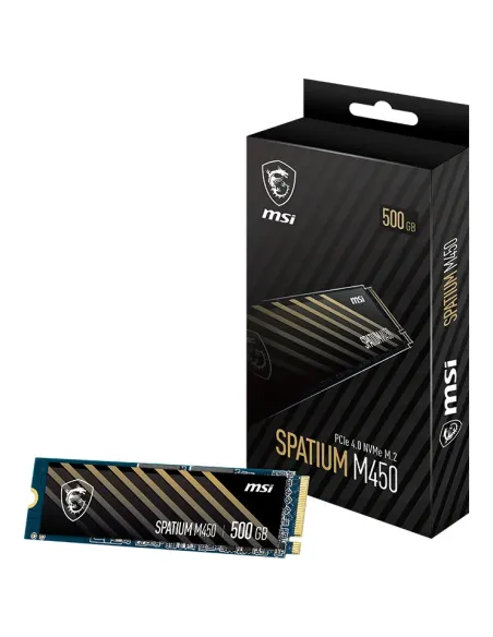 MSI Spatium M450 PCIe 4.0 NVMe M.2 500GB PCI Express 4.0 3D NAND