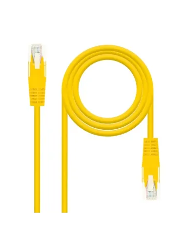 Nanocable CABLE RED LATIGUILLO RJ45 CAT.6 UTP AWG24, AMARILLO, 0.5 M