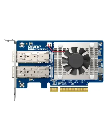 QNAP QXG-25G2SF-E810 adaptador y tarjeta de red Interno Fibra 25000 Mbit s