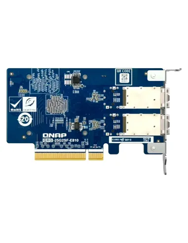 QNAP QXG-25G2SF-E810 adaptador y tarjeta de red Interno Fibra 25000 Mbit s