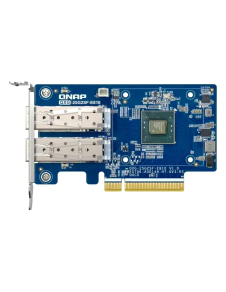 QNAP QXG-25G2SF-E810 adaptador y tarjeta de red Interno Fibra 25000 Mbit s