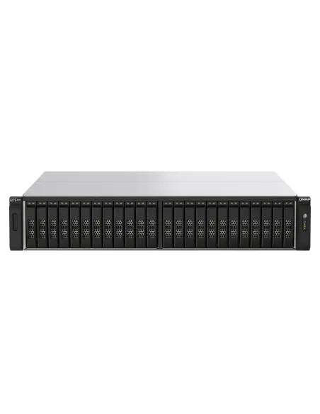 QNAP TS-h2490FU NAS Bastidor (2U) EPYC 7302P 128 GB DDR4 0 TB QuTS hero Negro, Gris