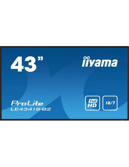 iiyama PROLITE LE4341S-B2 Pantalla plana para señalización digital 108 cm (42.5") LCD 350 cd   m² Full HD Negro 18 7