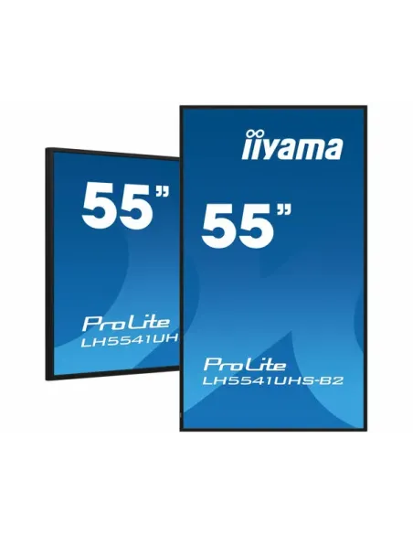 iiyama LH5541UHS-B2 pantalla de señalización Diseño de quiosco 138,7 cm (54.6") LCD 500 cd   m² 4K Ultra HD Negro Procesador