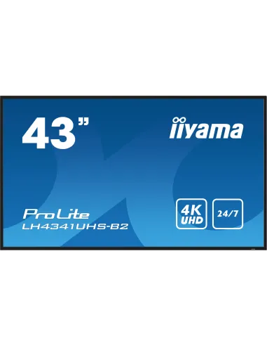 iiyama LH4341UHS-B2 pantalla de señalización 108 cm (42.5") LCD 500 cd   m² 4K Ultra HD Procesador incorporado Android 8.0 18 7