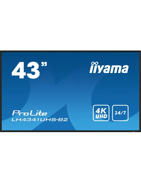 iiyama LH4341UHS-B2 pantalla de señalización 108 cm (42.5") LCD 500 cd   m² 4K Ultra HD Procesador incorporado Android 8.0 18 7