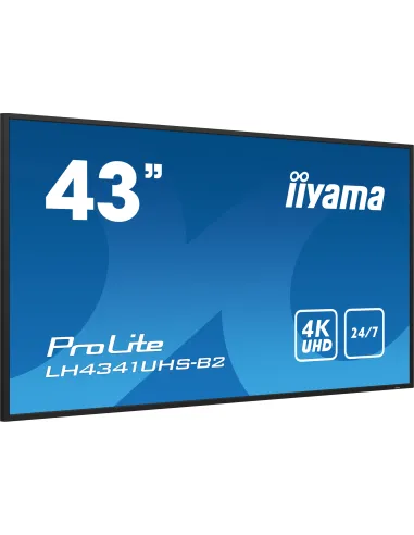iiyama LH4341UHS-B2 pantalla de señalización 108 cm (42.5") LCD 500 cd   m² 4K Ultra HD Procesador incorporado Android 8.0 18 7