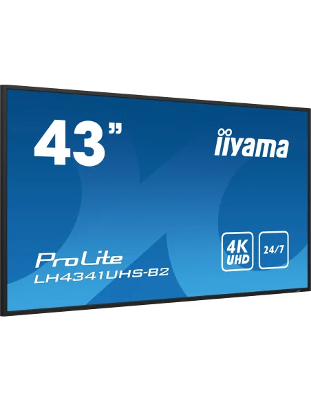 iiyama LH4341UHS-B2 pantalla de señalización 108 cm (42.5") LCD 500 cd   m² 4K Ultra HD Procesador incorporado Android 8.0 18 7