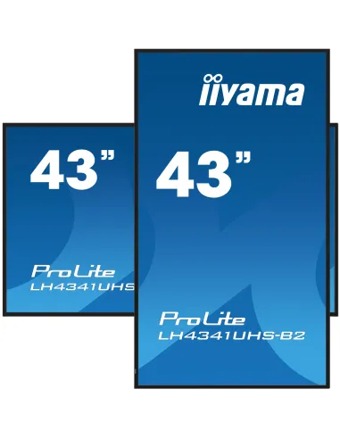 iiyama LH4341UHS-B2 pantalla de señalización 108 cm (42.5") LCD 500 cd   m² 4K Ultra HD Procesador incorporado Android 8.0 18 7