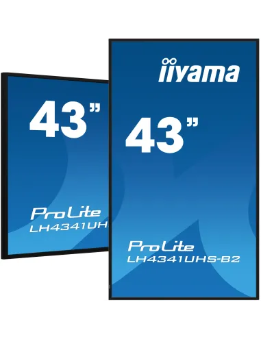 iiyama LH4341UHS-B2 pantalla de señalización 108 cm (42.5") LCD 500 cd   m² 4K Ultra HD Procesador incorporado Android 8.0 18 7