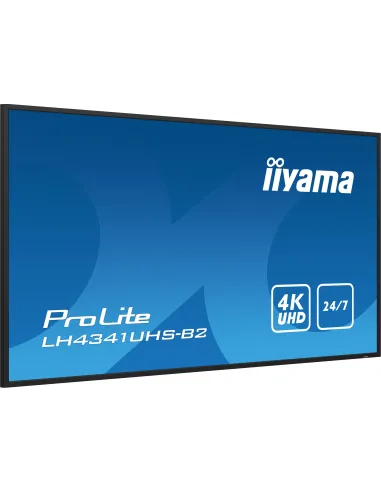 iiyama LH4341UHS-B2 pantalla de señalización 108 cm (42.5") LCD 500 cd   m² 4K Ultra HD Procesador incorporado Android 8.0 18 7