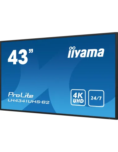 iiyama LH4341UHS-B2 pantalla de señalización 108 cm (42.5") LCD 500 cd   m² 4K Ultra HD Procesador incorporado Android 8.0 18 7