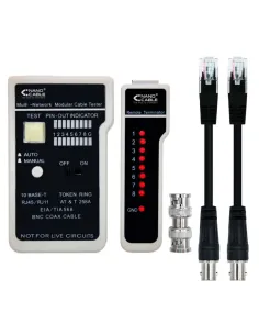 Nanocable TESTEADOR PARA CABLE RJ11/RJ12/RJ45, COAXIAL