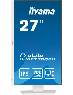 iiyama ProLite XUB2792QSU-W6 pantalla para PC 68,6 cm (27") 2560 x 1440 Pixeles Wide Quad HD LED Blanco 2