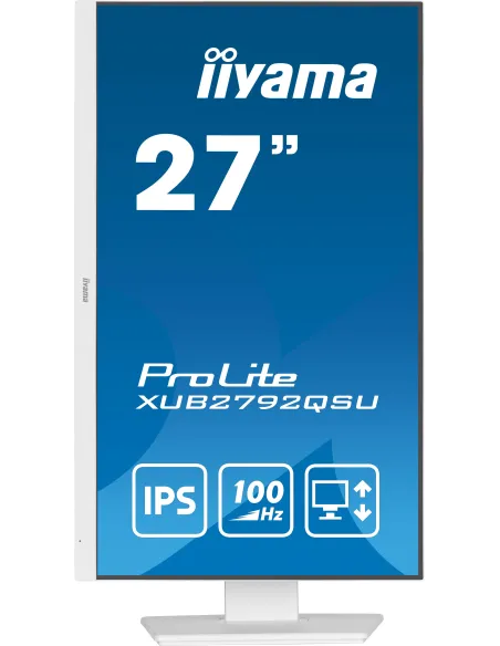 iiyama ProLite XUB2792QSU-W6 pantalla para PC 68,6 cm (27") 2560 x 1440 Pixeles Wide Quad HD LED Blanco iiyama ProLite XUB2792QSU-W6 pantalla para PC 68,6 cm (27") 2560 x 1440 Pixeles Wide Quad HD LED Blanco