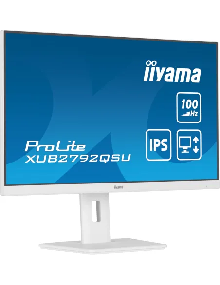 iiyama ProLite XUB2792QSU-W6 pantalla para PC 68,6 cm (27") 2560 x 1440 Pixeles Wide Quad HD LED Blanco iiyama ProLite XUB2792QSU-W6 pantalla para PC 68,6 cm (27") 2560 x 1440 Pixeles Wide Quad HD LED Blanco