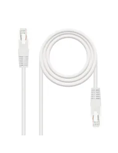 Nanocable Cable Red Latiguillo RJ45 CAT.6 UTP AWG24, Blanco, 30 cm